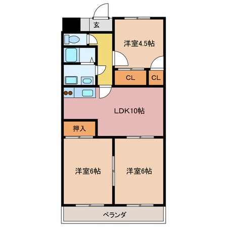 明野駅 徒歩29分 2階の物件間取画像